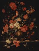 Abraham Mignon Blumen in einer Vase painting